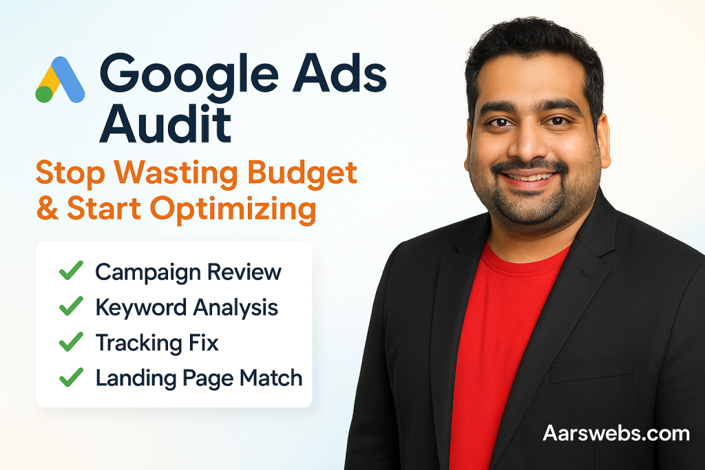 google ads audit by ali raza and aarswebs