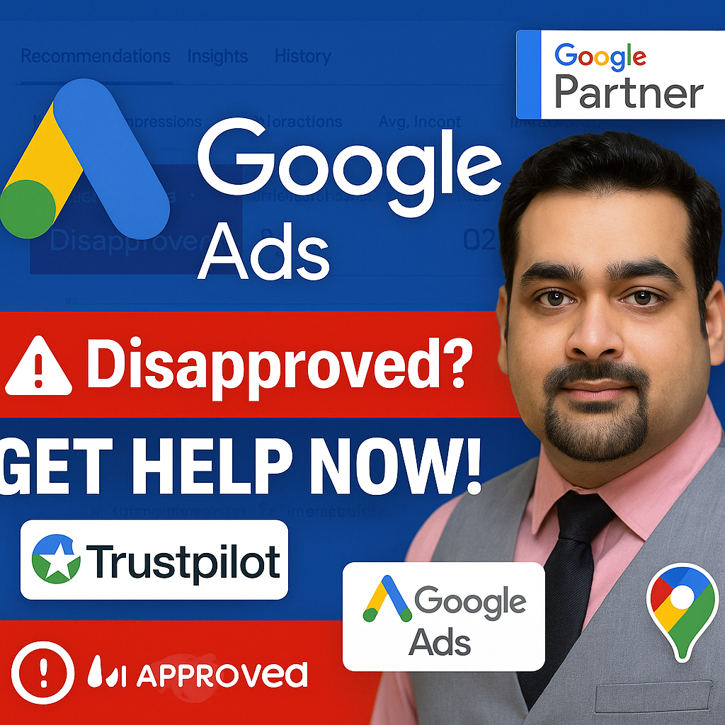google ads disapproval service ali raza aarswebs