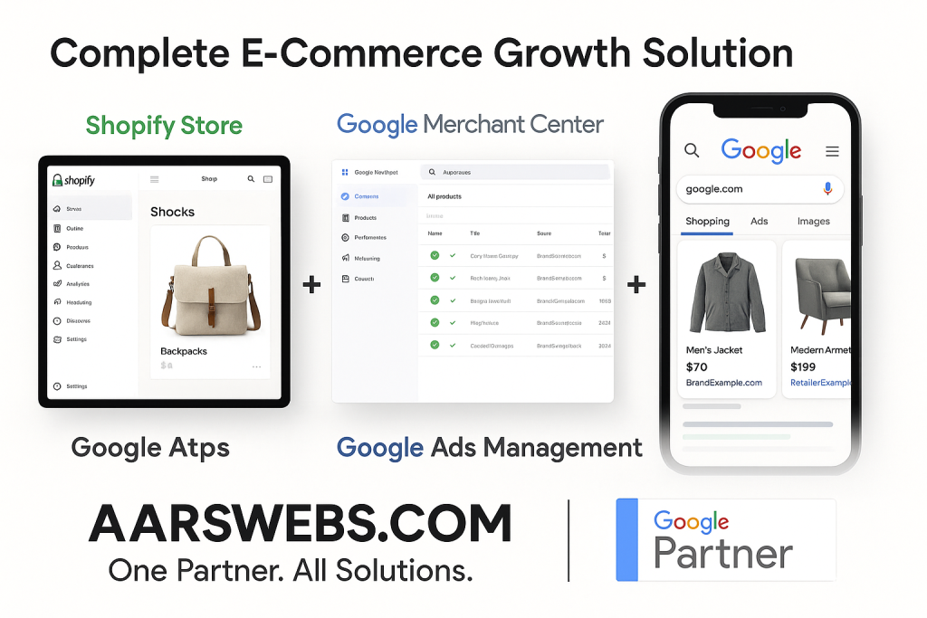 E-Commerce shopify Growth Solutions at AARSwebs