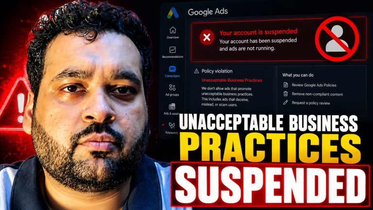 Google Ads Unacceptable Business Practices Suspension Explained