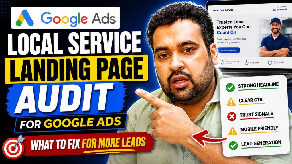 Local Service Landing Page Audit for Google Ads | What to Fix for More Leads