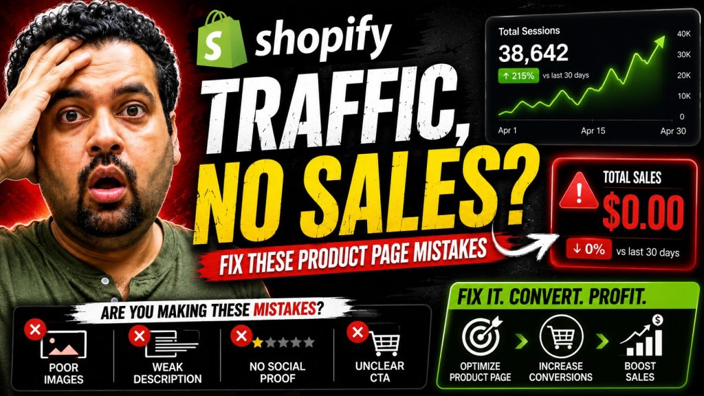 Shopify Store Getting Traffic But No Sales? Fix These Product Page Mistakes