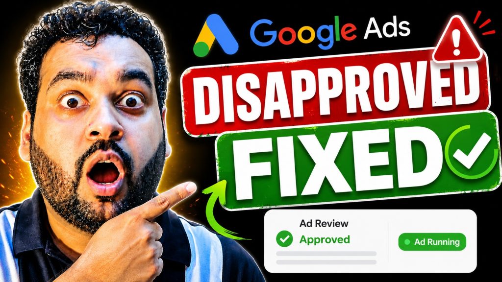google ads disapproved fixed