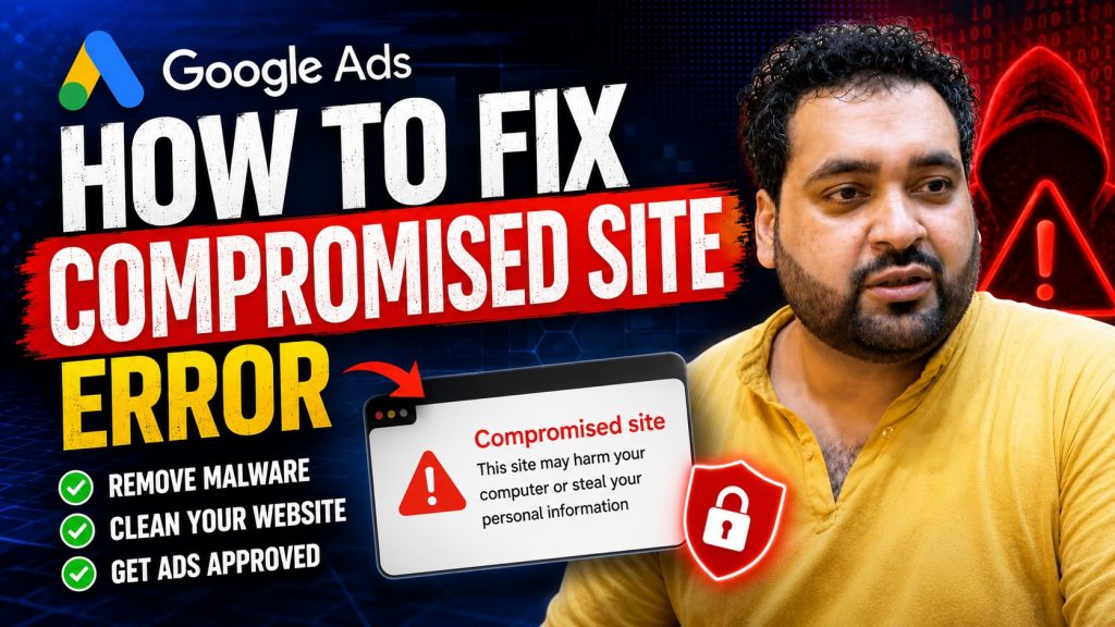 how to fix a compromised site error google ads