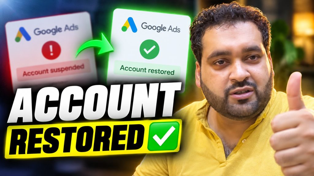 google ads account restored